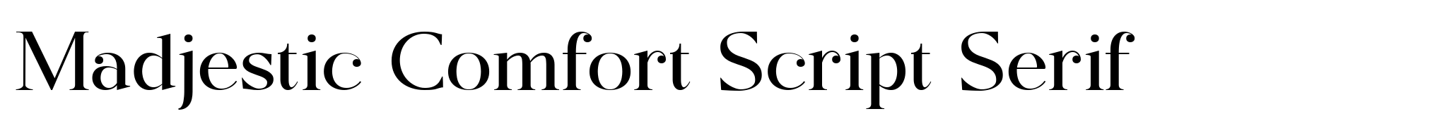 Madjestic Comfort Script Serif image